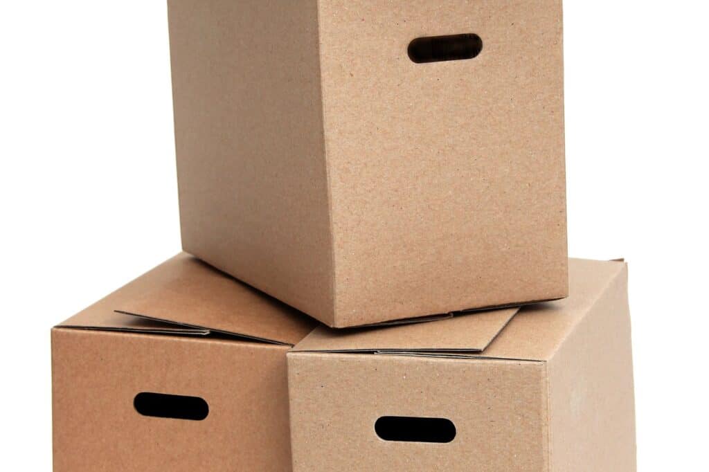 a pile of boxes for packing