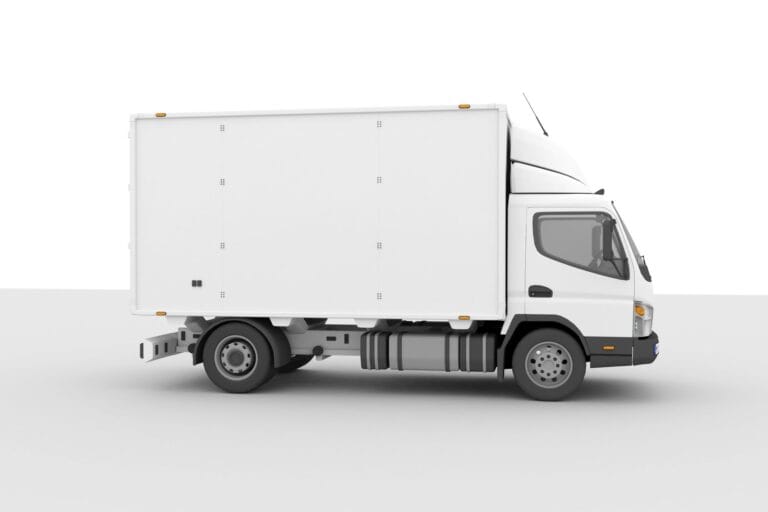 An illustration of office removals truck